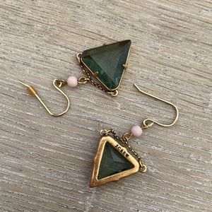 JCREW Emerald earrings